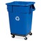 Rubbermaid Commercial Brute Square Dolly, f/28/40/50 Gal, 17-1/4"x6-1/4", 2PK, BK RCP353000BKCT - alternate 2